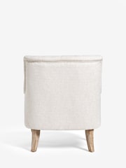 Tweedy Plain Light Natural Collection Luxe Wolton Highback Accent Chair - Image 6 of 10