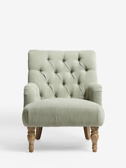 Soft Texure Sage Green Collection Luxe Wolton Highback Accent Chair - Image 6 of 10