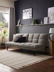 Fine Chenille Mid Grey Cole Sofa Bed - Image 1 of 10