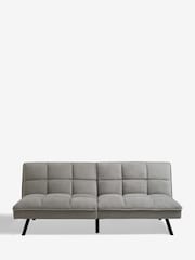 Fine Chenille Mid Grey Cole Sofa Bed - Image 5 of 10