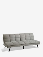 Fine Chenille Mid Grey Cole Sofa Bed - Image 6 of 10