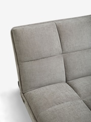 Fine Chenille Mid Grey Cole Sofa Bed - Image 8 of 10