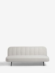 Casual Boucle Light Natural Stella Click Clack Sofa Bed - Image 5 of 10