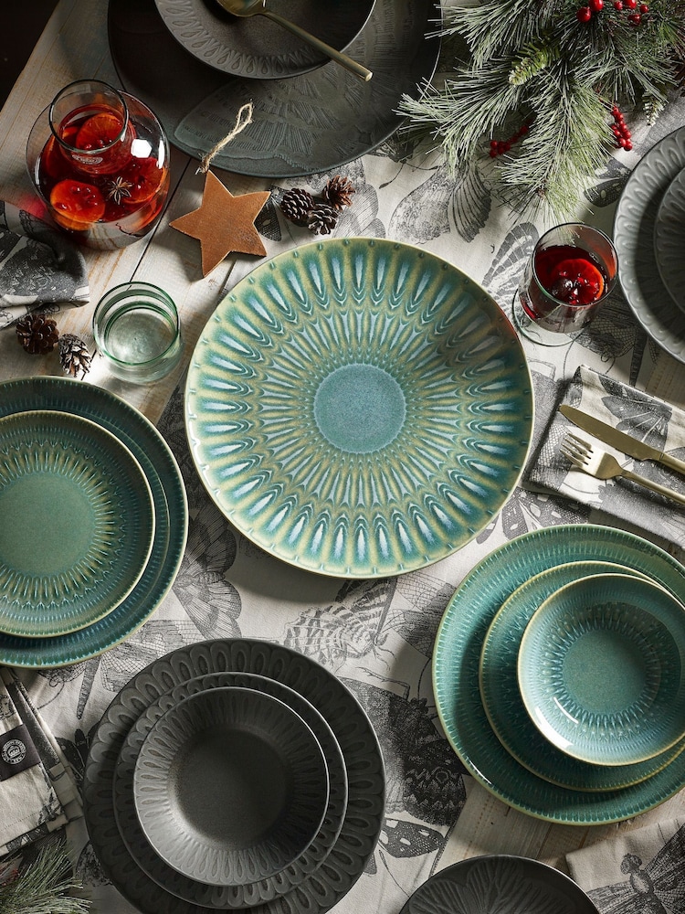 Kew Gardens Green Living Jewels Dinner Plate - Image 2 of 4