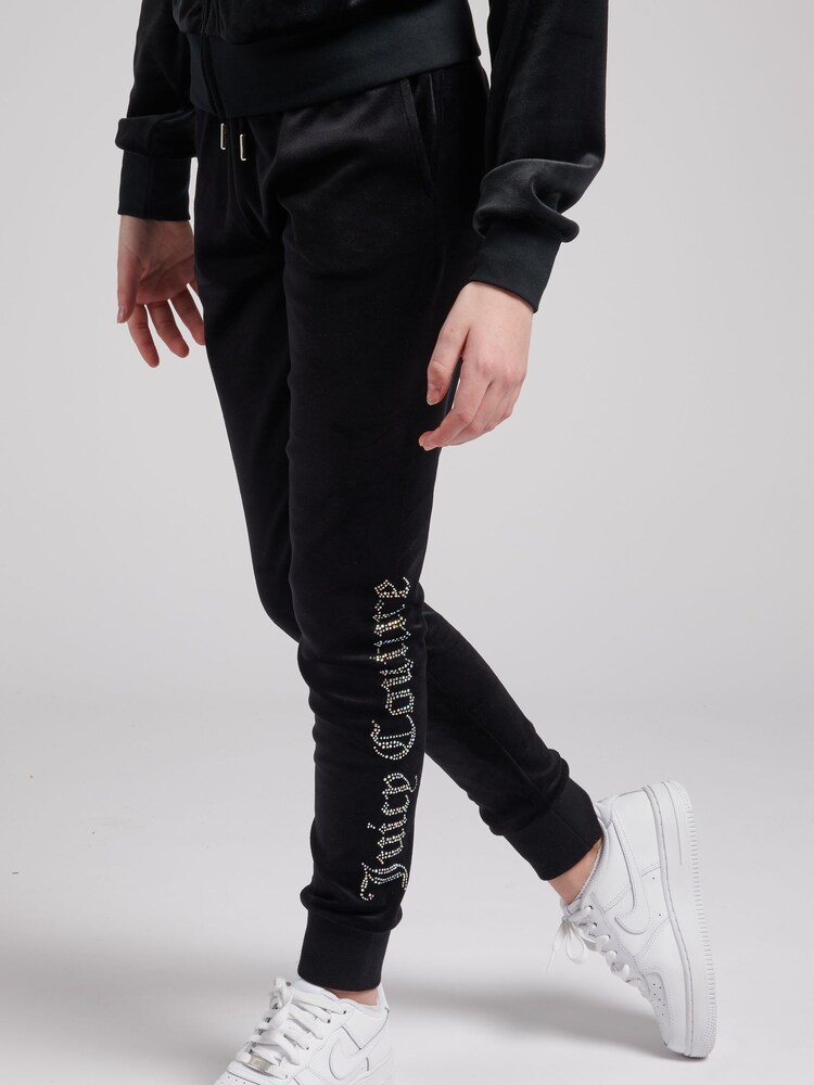 Juicy Couture Diamante Velour Slim Joggers - Image 2 of 6
