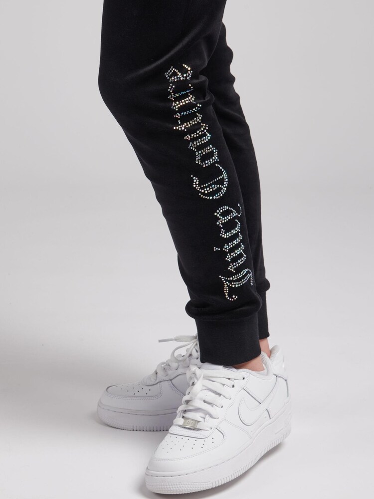 Juicy Couture Diamante Velour Slim Joggers - Image 6 of 6