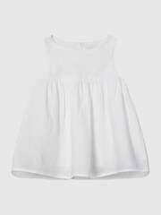 Reiss White Elsbeth Jr Linen Top - Image 2 of 6