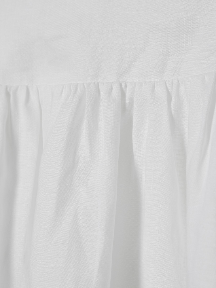 Reiss White Elsbeth Jr Linen Top - Image 6 of 6
