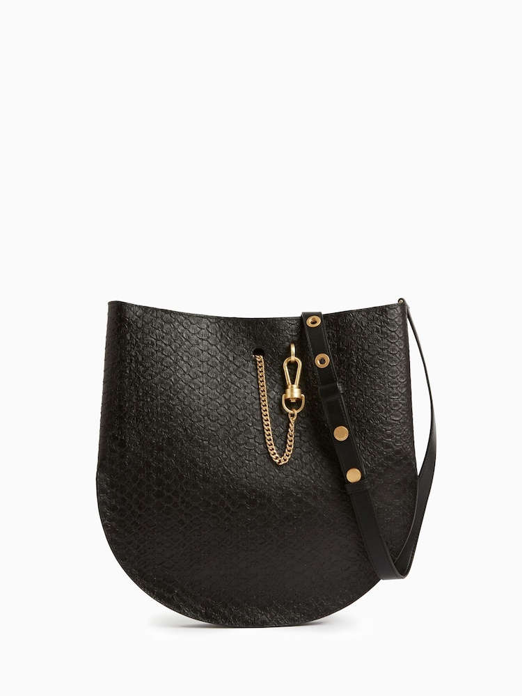 AllSaints Black Beaumont Hobo Bag - Image 1 of 7