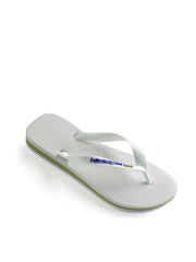 Белый - Шлепанцы с логотипом Havaianas Brasil - Изображение 3 из 5