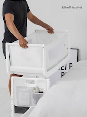 Snuz 4 Piece White SnuzPod4 Bedside Crib Bundle - Image 8 of 10