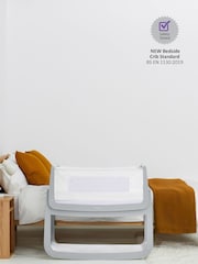 Snuz Grey SnuzPod4 Bedside Crib 4 Piece Bundle - Image 6 of 10