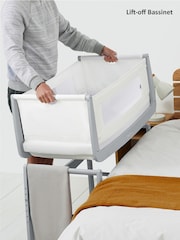 Snuz Grey SnuzPod4 Bedside Crib 4 Piece Bundle - Image 8 of 10