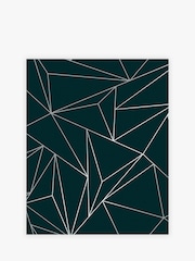 Teal Blue Abstract Geo 10M Wallpaper - Image 2 of 4