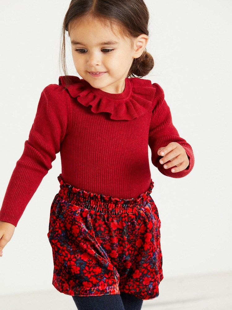 Red Velvet Shorts (3mths-7yrs) - Image 1 of 6