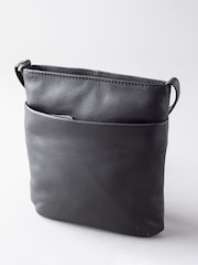 Lakeland Leather Black Lowther Leather Cross-Body Bag - Image 1 of 5