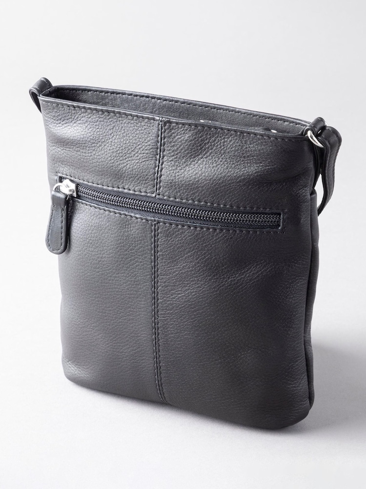 Lakeland Leather Black Lowther Leather Cross-Body Bag - Image 2 of 5