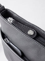 Lakeland Leather Black Lowther Leather Cross-Body Bag - Image 4 of 5