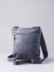 Lakeland Leather Navy Allerdale Cross-Body Bag - Image 2 of 5