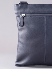 Lakeland Leather Navy Allerdale Cross-Body Bag - Image 3 of 5