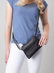 Lakeland Leather Black Small Rydal Cross-Body Bag - Image 6 of 7
