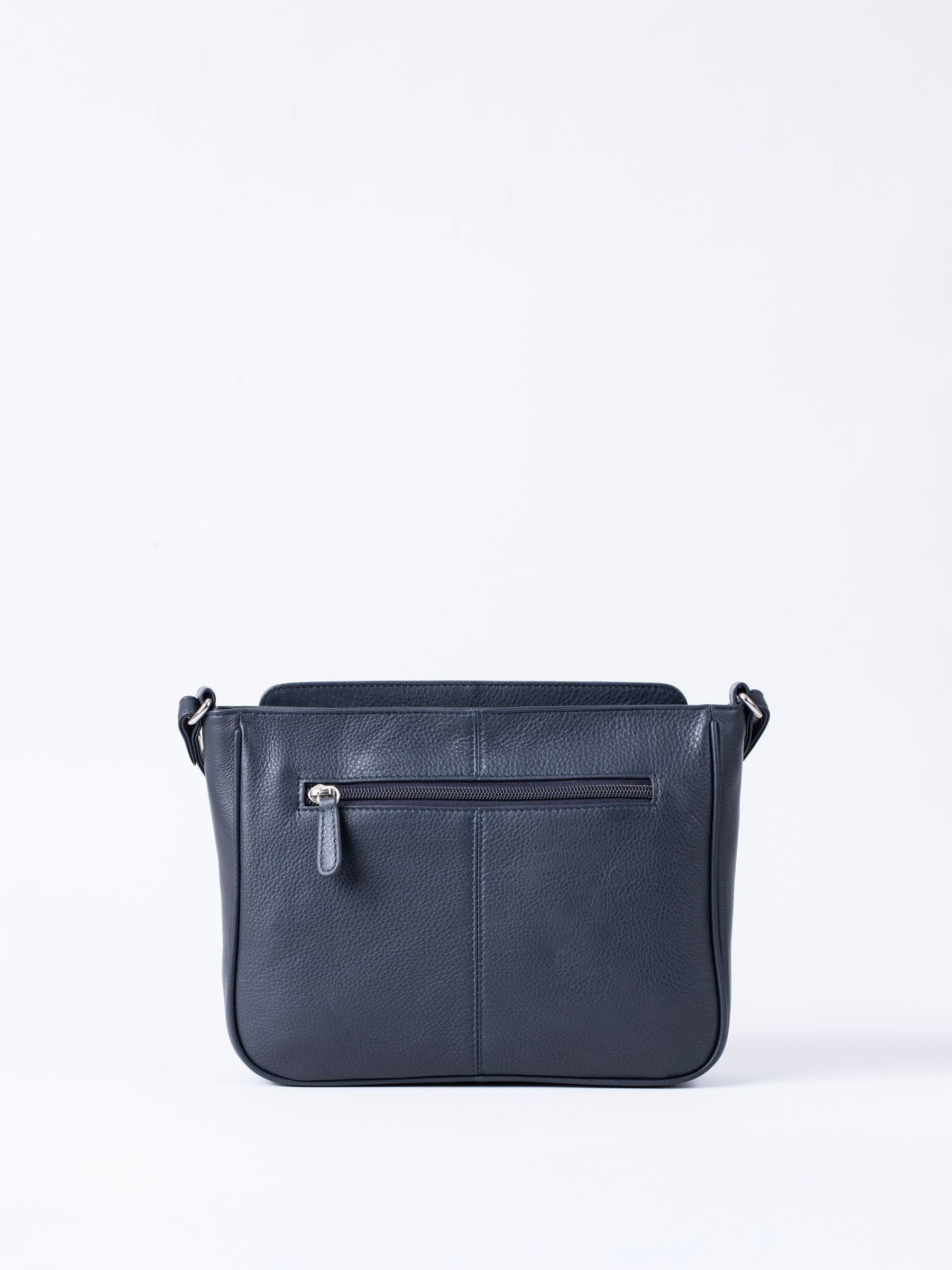 Buy Lakeland Leather Navy Ambleside Cross-Body Bag from the Next