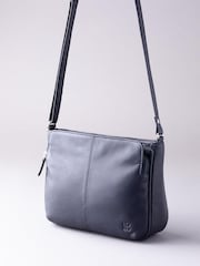 Lakeland Leather Navy Ambleside Cross-Body Bag - Image 3 of 6