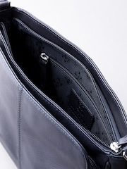 Lakeland Leather Navy Ambleside Cross-Body Bag - Image 5 of 6