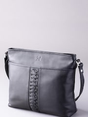 Lakeland Leather Black Farlam Cross-Body Bag - Image 1 of 6