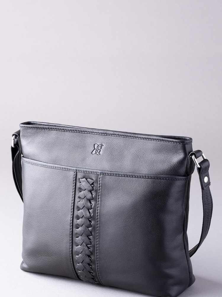 Lakeland Leather Black Farlam Cross-Body Bag - Image 1 of 6