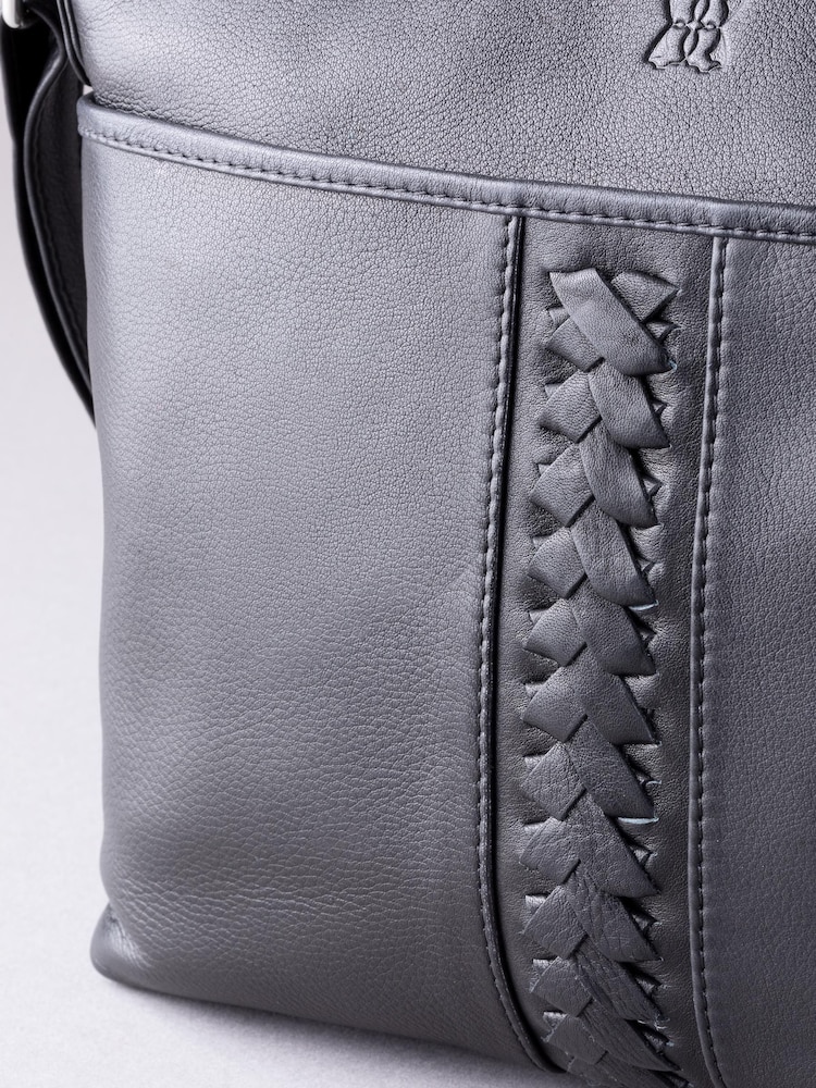 Lakeland Leather Black Farlam Cross-Body Bag - Image 2 of 6