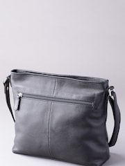 Lakeland Leather Black Farlam Cross-Body Bag - Image 5 of 6
