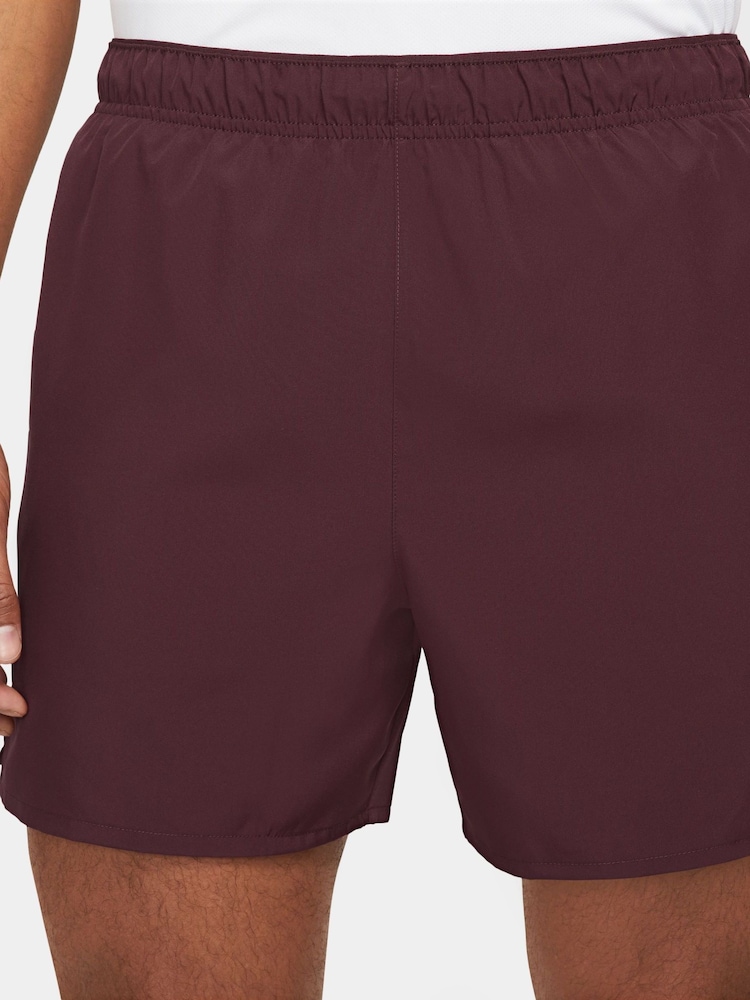 Nike Maroon Red Dri-FIT Challenger 7" Running Shorts - Image 1 of 4