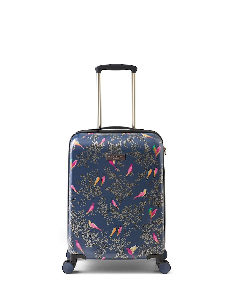 Sara Miller Blue Cabin Trolley Case in Smokey - Image 1 of 8 Sara Miller Blue Cabin Trolley Case in Smokey - Image 1 of 8