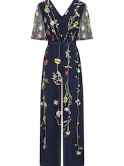 Синий комбинезон с вышивкой Frock And Frill - Image 5 of 8
