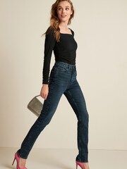 Tintenblau - Straight-Jeans mit Comfort-Stretch - Bild 2 von 5