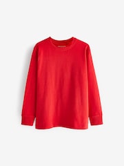 Red Long Sleeve Cosy T-Shirt (3-16yrs) - Image 1 of 3