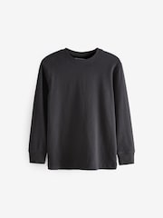 Black Long Sleeve Cosy T-Shirt (3-16yrs) - Image 1 of 3