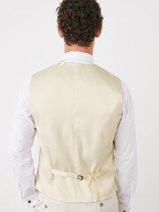 Ivory Cream Floral Waistcoat - Image 2 of 7