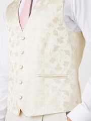 Ivory Cream Floral Waistcoat - Image 3 of 7