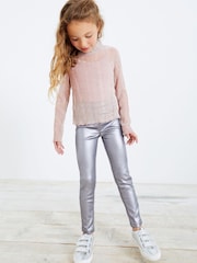 Silver Coated Jeggings (3-16yrs) - Image 1 of 4