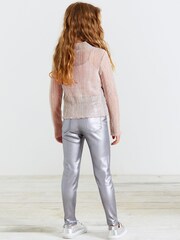 Silver Coated Jeggings (3-16yrs) - Image 2 of 4