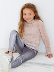 Silver Coated Jeggings (3-16yrs) - Image 3 of 4
