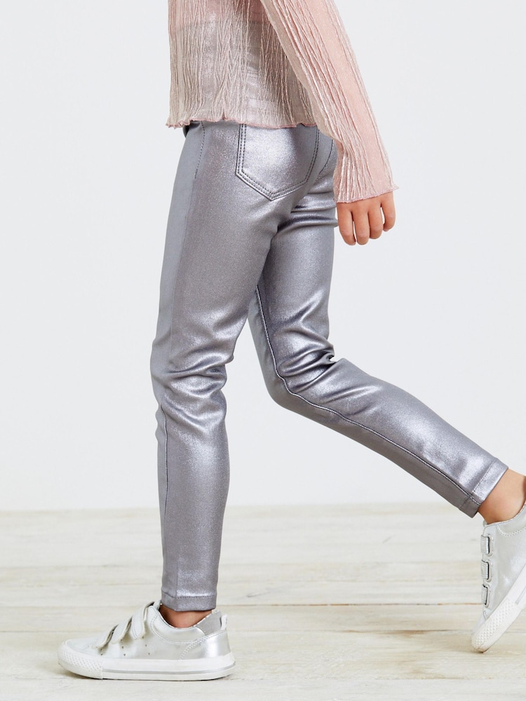 Silver Coated Jeggings (3-16yrs) - Image 4 of 4