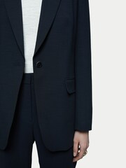 Jigsaw Blue Crosshatch Jacket - Image 5 of 6