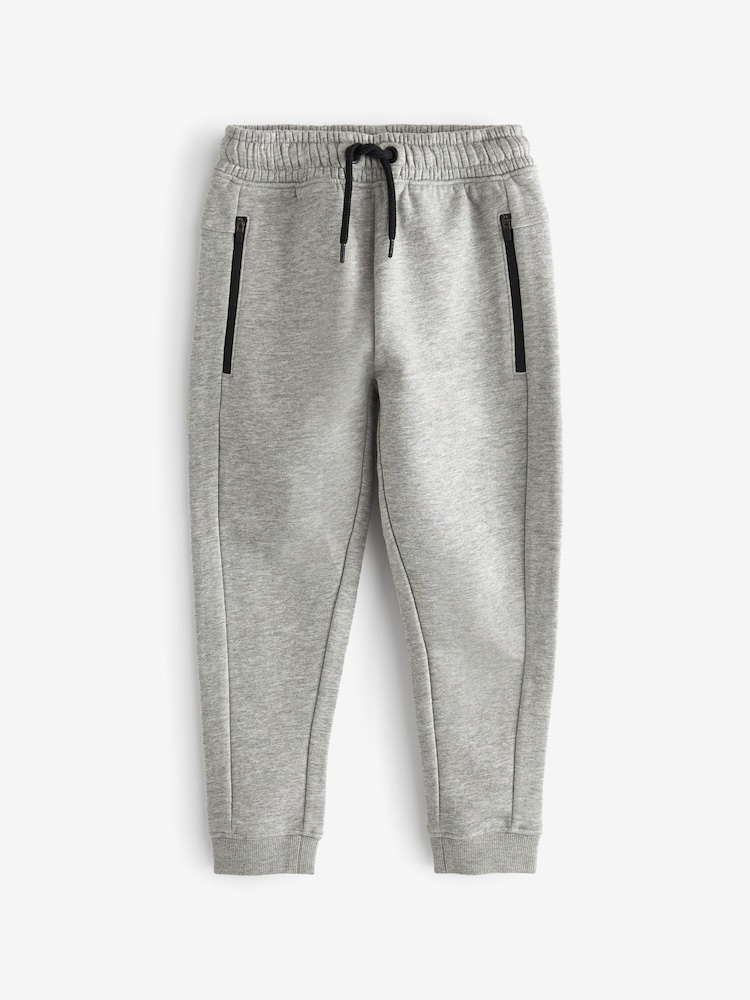 Granatowy/szary/czarny - Slim Fit Zip Joggers 3 Pack (3-16yrs) - Image 3 of 5