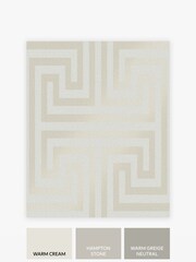 Natural Chic Geometric Fretwork 10M Wallpaper - Image 4 of 4