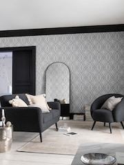 Grey Geometric Luxe 10M Wallpaper - Image 1 of 4