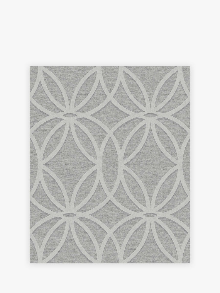 Grey Geometric Luxe 10M Wallpaper - Image 2 of 4