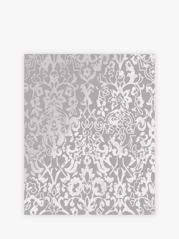 Grey Majestic Damask 10M Wallpaper - Image 2 of 4 Grey Majestic Damask 10M Wallpaper - Image 2 of 4